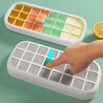 Gri Ecoco 24/ızgara Silikon Dondurma Kalıp Buz Küpü Tepsi Popsicle Varil Diy Kalıp Tatlı Dondurma Kalıp ile (Yurt Dışından) - Ice Cream Tubs - Renkli