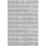Gri Geometrik Pamuk Makinada Yıkanabilir Kaymaz Taban Dijital Makine Baskı Salon Halı-I-Gm_Pera-13316G-100x150