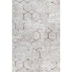 Gri Geometrik Pamuk Makinada Yıkanabilir Kaymaz Taban Dijital Makine Baskı Salon Halı-I-Krm_Soft-760-300x400