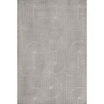 Gri Geometrik Pamuk Makinada Yıkanabilir Kaymaz Taban Dijital Makine Baskı Salon Halı-I-Lxs_Dizayn-1090G-300x400