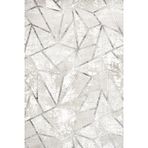 Gri Geometrik Pamuk Makinada Yıkanabilir Kaymaz Taban Dijital Makine Baskı Salon Halı-I-Lxs_Tuval-1048GR-300x400