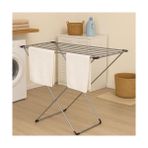 Gri Katlanabilir Çamaşır Kurutmalığı – Kompakt ve Dayanıklı Metal Gövdeli Kurutma Askısı | Banyo, Balkon, Teras ve Bahçe Kullanımı Için Uygun - 1 kg