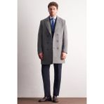 Gri Kılıç Yaka Kruvaze Comfort Fit Esnek Classic Kaban 1008255164
