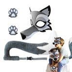 Gri Kostümü | Komik Hayvan Kıyafeti Seti,Gerçekçi Gri Kostümü Çocuk ve Yetişkinler İçin Cosplay Sahne Performansı ve Halloween