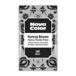 Gri Kumaş Boyası Toz 12 gr 1 Adet Nova Color Toz Kumaş Boyası Gri Kot Pantalon Gömlek Tişört Tekstil Kumaş Boyası 1 Adet