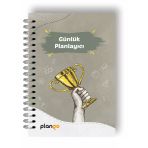 Gri Kupa Günlük Planlayıcı Defter - Ders Çalışma Planlayıcı Defteri - Planlama Defteri