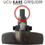 Gri li Süpürge Başlığı Kare Giriş Temizlik - Seçenek 1