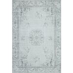 Gri Madalyon Modern Geometrik Etnik Eskitme Desenli Boho Makinada Yıkanabilir Hafif Hav Toz Vermez Leke Tutmaz Kaymaz Taban Dijital Makine Baskı Halı Oturma Odası Salon Yolluk Koridor Mutfak Halısı