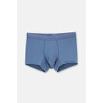 Gri Mavi Düz Micro Modal Boxer - Gri - Mavi - XL