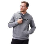 Gri Melanj Kanguru Cep Standart Kalıp Kapüşonlu Erkek Sweatshirt - 87883 S Gb Melanj