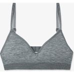 Gri Melanj Kız Çocuk My First Bra Dikişsiz Pedli Balensiz Alıştırma Sütyeni - 65A