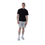 Gri Melanj Rahat Kesim Pamuklu Erkek Spor Şortu Gri Melanj L