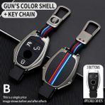 Gri Mercedes Benz A B Lass Amg Gla Cla Glc W176 W221 W204 W205 Aksesuar Tutucu Kabuk Anahtarlık Araba Anahtarı Kılıfı Kapak (Yurt Dışından)