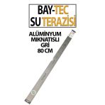 Gri Mıknatıslı Su Terazisi 80 Cm