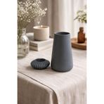 Gri Minimal Vazo ve Organizer Tabak İkili Set, Modern Dekoratif Ev Aksesuarı, Gri Renk Şirin HOME DEKOR