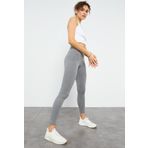 Grı Mlnj Yüksek Bel Toparlayıcı Slim Fit Dar Paça Kadın Tayt - 94011
