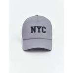 Gri NYC Nakışlı Erkek Çocuk Kep Şapka
