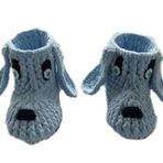 Gri Örgü Amigurumi Organik Panduf Ev Botu