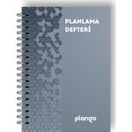 Gri Örgü Günlük Planlayıcı Defter - Daily Planner - Ders Çalışma Planlayıcı Defteri - Planlama Defte