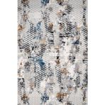 Gri Pamuk Dikdörtgen Pamuk Makinada Yıkanabilir Kaymaz Taban Dijital Makine Baskı Salon Halı-I-Crea_Kristal-18109-100x200