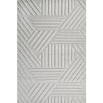 Gri Pamuk Makinada Yıkanabilir Kaymaz Taban Dijital Makine Baskı Salon Halı-I-Krm_Loop-001a-100x200