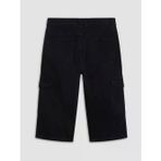 Gri Regular Fit Kargo Cepli Erkek Jean Şort