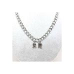 Gri Rm Rap Monster Yazılı Harfli Bts Army 45cm Zincirli Kolye