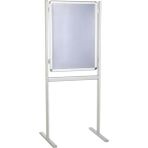 Grı Rondo Ofis Standı 50X70 Tek Taraflı Mobil Poster Çerçevesi - Gold - Gri - Seçenek 1
