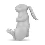 Gri Sevimli Tavşan Silikon Çay Makinesi Bunny Çay Demlik Filtre Süzgeç Puer Çay Bitki Çayı Süzgeç Aracı Aksesuarları (Yurt Dışından) - Tea Strainers - Renkli