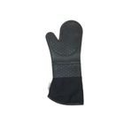 Gri Silikon Yanmaz Yapışmaz Isı Yalıtımlı Mutfak Fırın Eldiveni, Döküm Tencere Sahan Tutacağı, 35 Cm