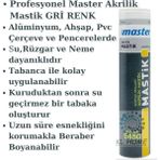Gri Silikonize Akrilik Mastik 450 Gr - 310 Ml