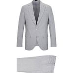 Gri Slim Fit Mono Yaka Klasik Takım Elbise - 48