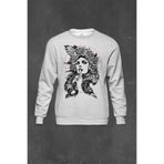 Gri Sweatshirt Adam Isaac Jackson Baskılı Unisex Sweat Gri