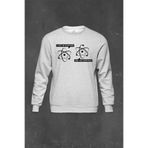 Gri Sweatshirt I Lost An Electron Are You Positive Fizik Kimya Baskılı Unisex Sweat Gri