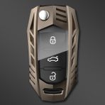 Gri Volkswagen Vw Polo Tiguan Passat B5 B6 B7 Golf Eorocco Jetta Mk4 Mk6 Octavia Seat Aksesuarları Için Araba Anahtarı Kılıfı Kapak (Yurt Dışından) - 1