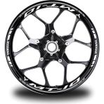 Gri Yamaha mt 10 Takım Jant Sticker Etiket - Çok Renkli