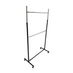 GRİDEKOR Çift Katlı Ayarlı Tekerlekli Stant, Elbise Askılığı, Mağaza Askılığı, Askılık 220x120 Cm