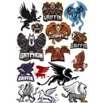 Griffon Sticker Set 9 Parça Telefon, Tablet, Defter, Laptop Sticker