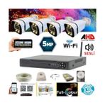 Grifin Soft 4 Kameralı Wıfı Özellikli 5mp Işıklı Gece Renkli Sesli 320 GB HDD Dahil Ahd Güvenlik Seti- ST-54320WS