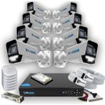 Grifin Soft 8 Kameralı Süper Dış Kamera Set 250 GB 5 Mp Ahd 2k Net Gece Renkli Görüşlü Güvenlik Kamerası Sistemi