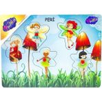 Grifin Soft Ahşap Tutmalı Peri Kızı Puzzle