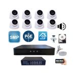 Grifin Soft Arna 5 Mp 1440P 8'li 320 GB HDD Dahil Iç Mekan Güvenlik Kamerası Seti - ST583201