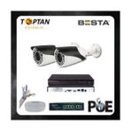 Grifin Soft Besta 5 Mp 1440P 2 Kameralı Ip Poe Güvenlik Seti KD-2542