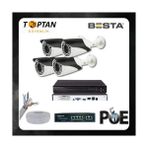 Grifin Soft Besta 5 Mp 1440P 4 Kameralı Ip Poe Güvenlik Seti KD-2544
