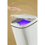 GrifinStore Akıllı Teknolojik Sensörlü Çöp Kovası Işık Koku Geçirmez Ofis Banyo Mutfak 20l Uv