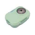 Grille Design Lunch Box Tek Katlı – Çorba Kaseli - Paslanmaz Çelik Sefer Tası – 1100 Ml. (Yeşil)
