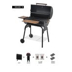 Grillord‑75 Kömürlü Barbekü (2 Adet Döküm Izgaralı) + Hediye Seti (Önlük + Kılıf + 2×2 kg Kömür)