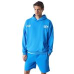 Grimelange Agassi Erkek Yumuşacık Kumaşlı Saks Mavi Sweatshirt, L
