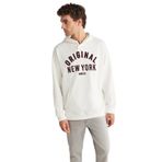 Grimelange ALEKSI Erkek Relaxed Ekru Tekli Sweatshirt
