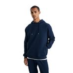 GRIMELANGE ALESSIO Erkek%100 Pamuk Kapüşonlu Kordon Detaylı Oversize Fit Sweatshirt Bej